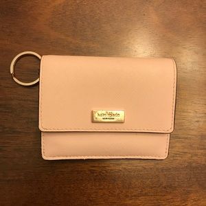 Kate Spade pale pink bifold wallet